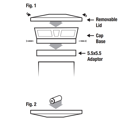 Post Cap Light Instructions