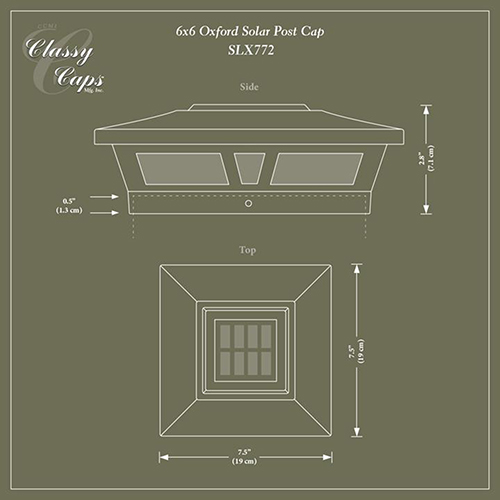 Oxford Light Dimensions Example