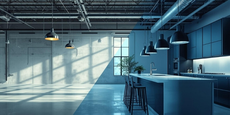 Industrial pendant lights