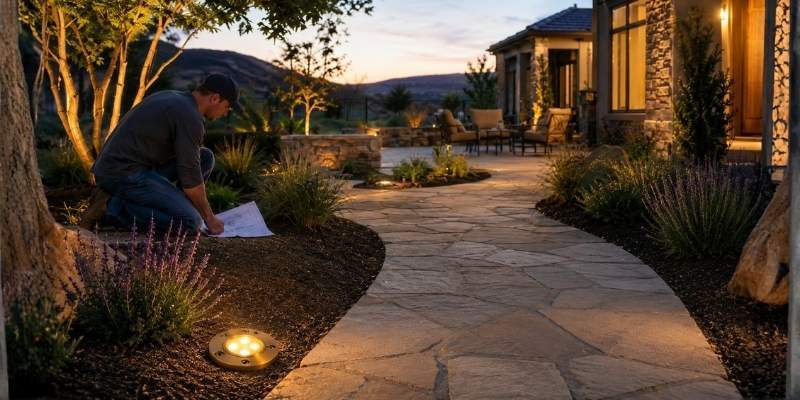 DIY landscape lighting kits